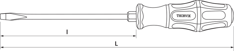 Отвертка шлицевая ударная SL5х75 мм