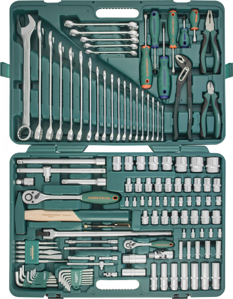 Универсальный набор инструмента 1/2" и 1/4" DR, 127 предметов